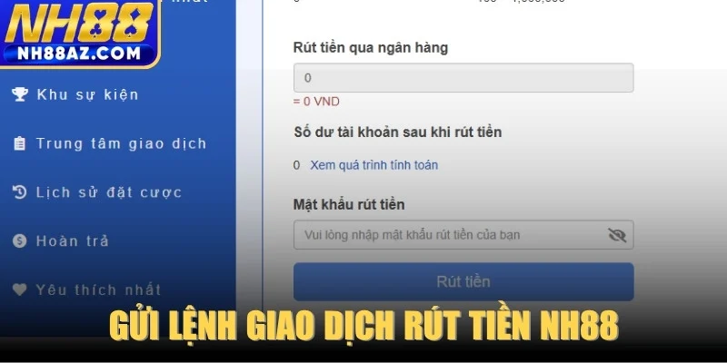 Gửi lệnh giao dịch 